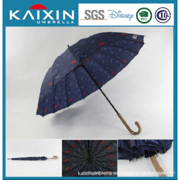 23′′*16k Fiber Glass Ribs Straight Umbrella